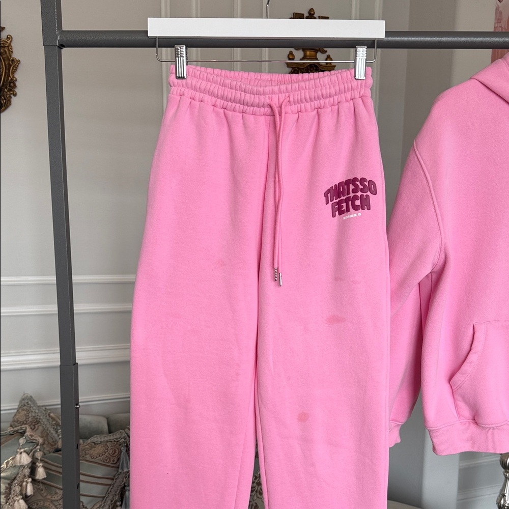 That's So Fetch Pink Track Pants six XS/S - Picture 4 of 10